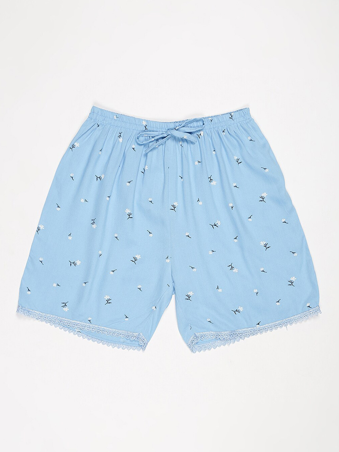 

V2 Value & Variety Girls Floral Printed Shorts, Blue