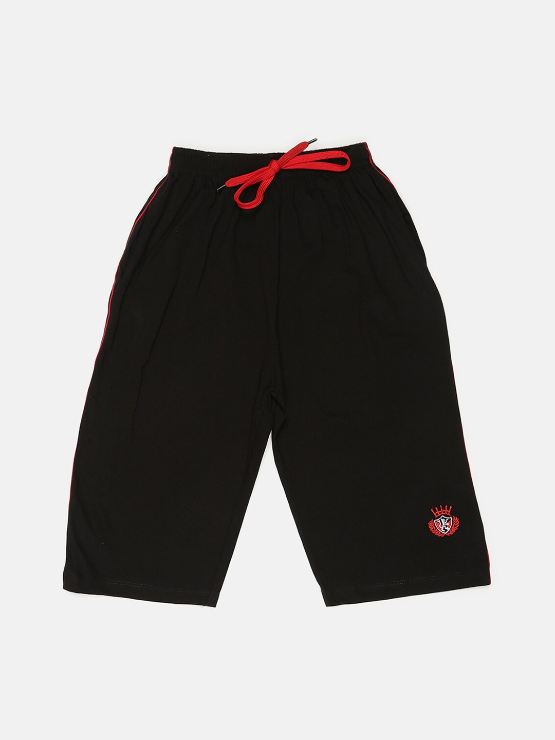 

V2 Value & Variety Boys Printed Cotton Shorts, Black