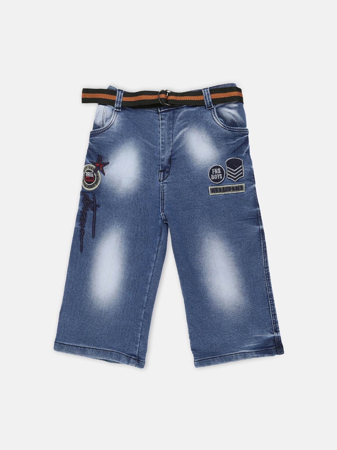

V2 Value & Variety Boys Blue Washed Cotton Denim Shorts