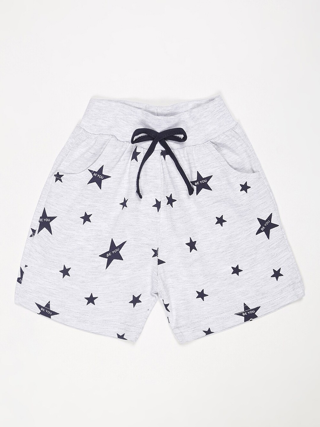 

V2 Value & Variety Girls Printed Cotton Shorts, Grey