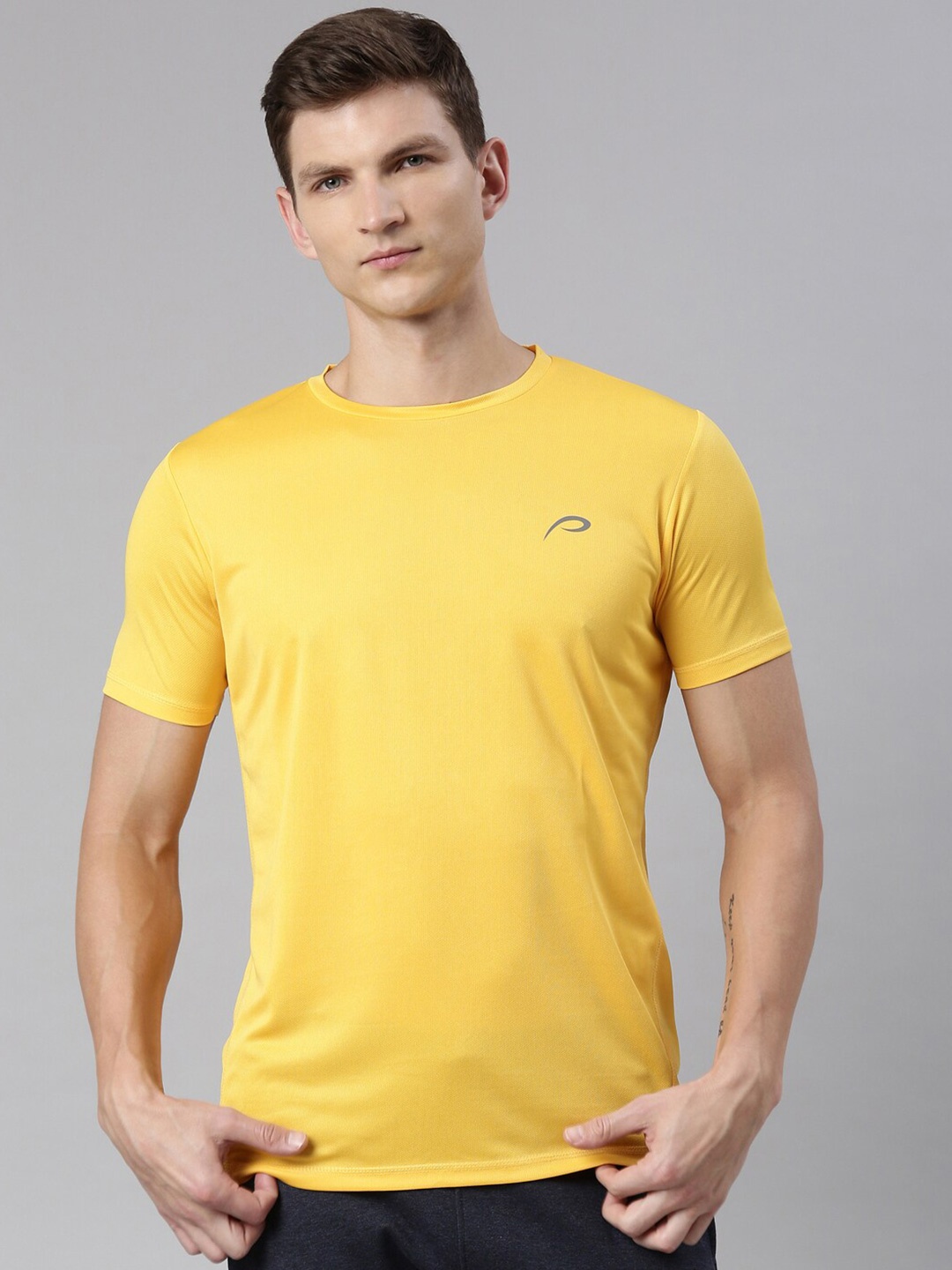

Proline Active Men Cotton T-shirt, Yellow