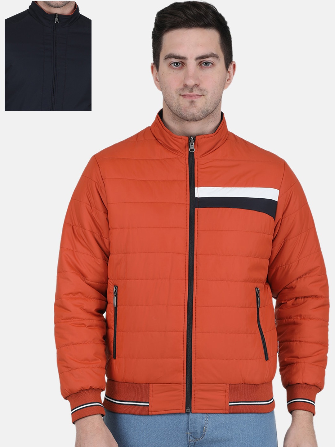 

Monte Carlo Men Reversible Puffer Jacket, Orange