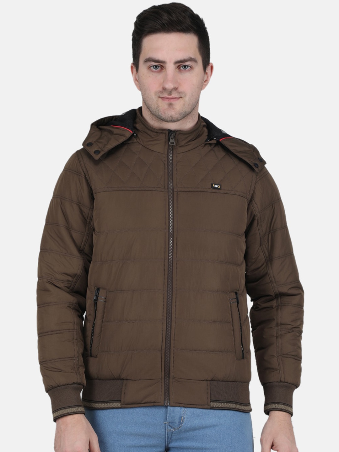 

Monte Carlo Men Hooded Padded Jacket, Brown