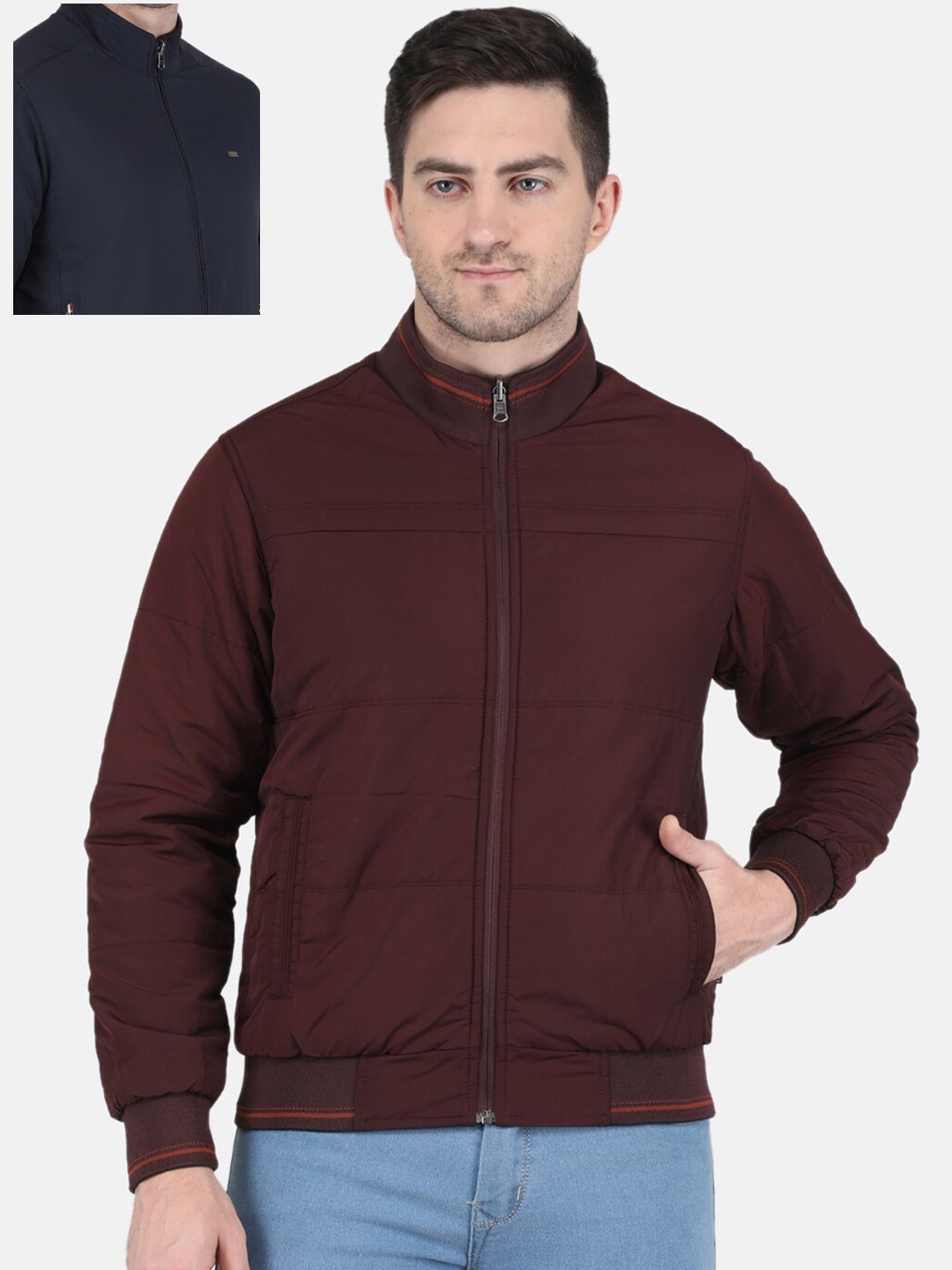 

Monte Carlo Men Reversible Bomber Jacket, Navy blue