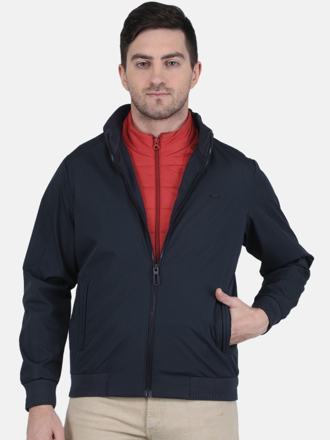 

Monte Carlo Men Hooded Bomber Jacket, Navy blue