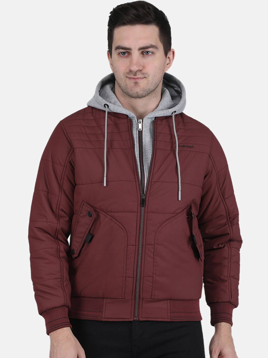 

Monte Carlo Men Bomber Jacket, Maroon