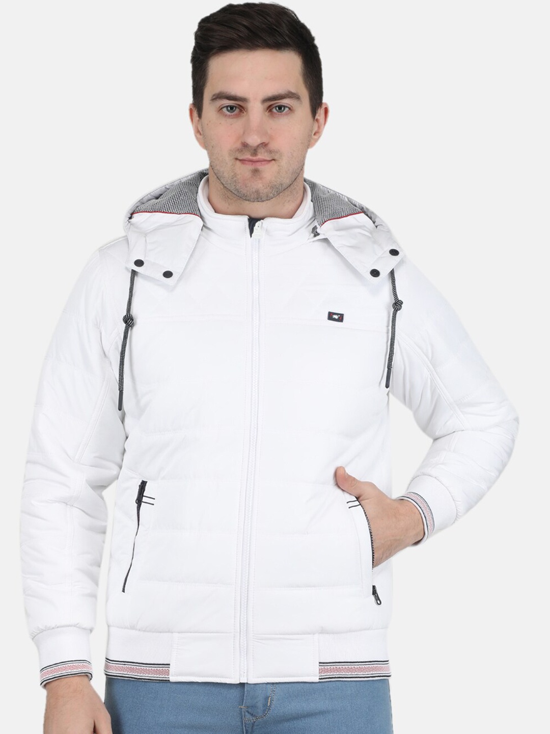 

Monte Carlo Men Hooded Padded Jacket, White