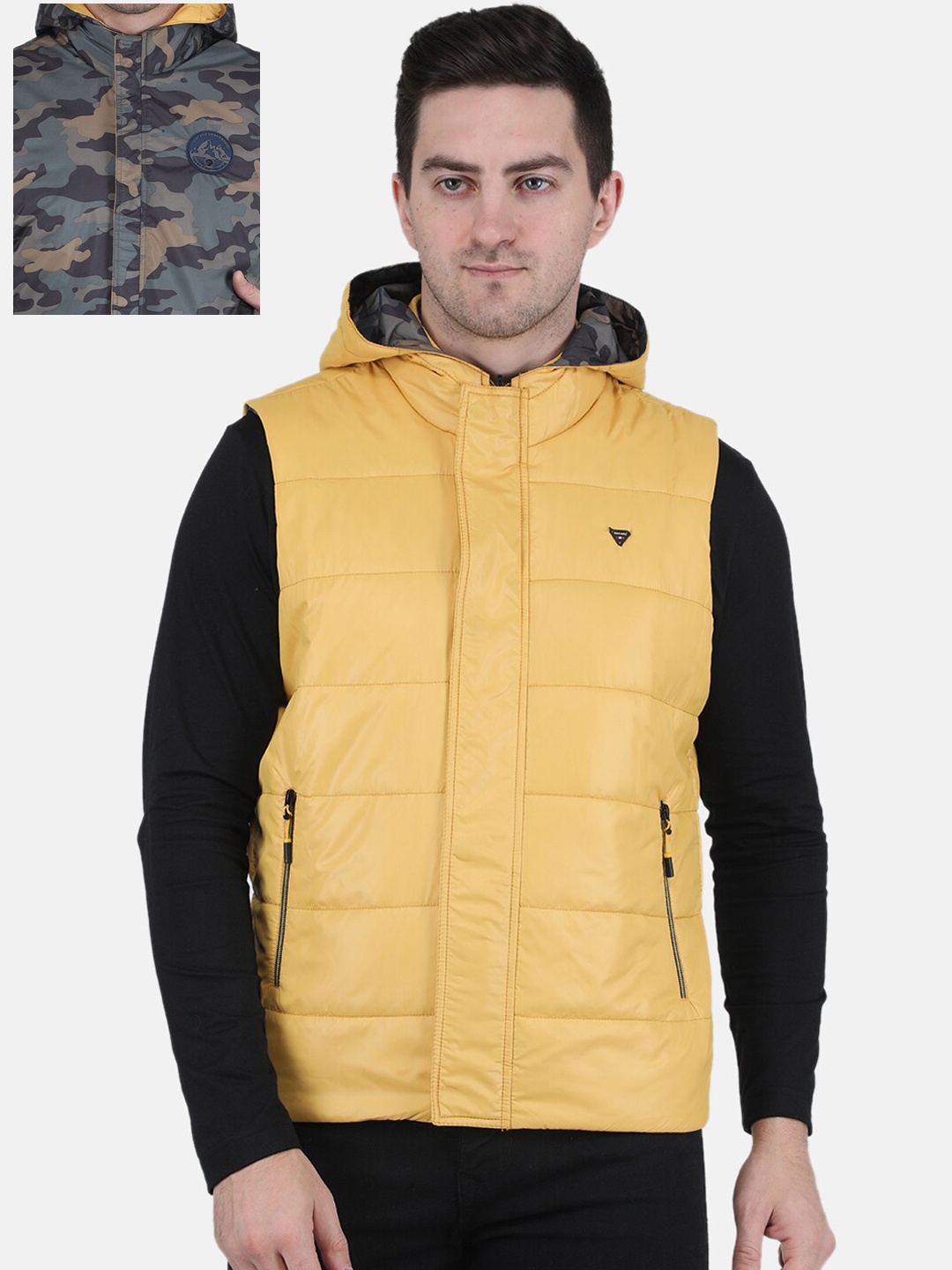 

Monte Carlo Men Reversible Padded Jacket, Yellow