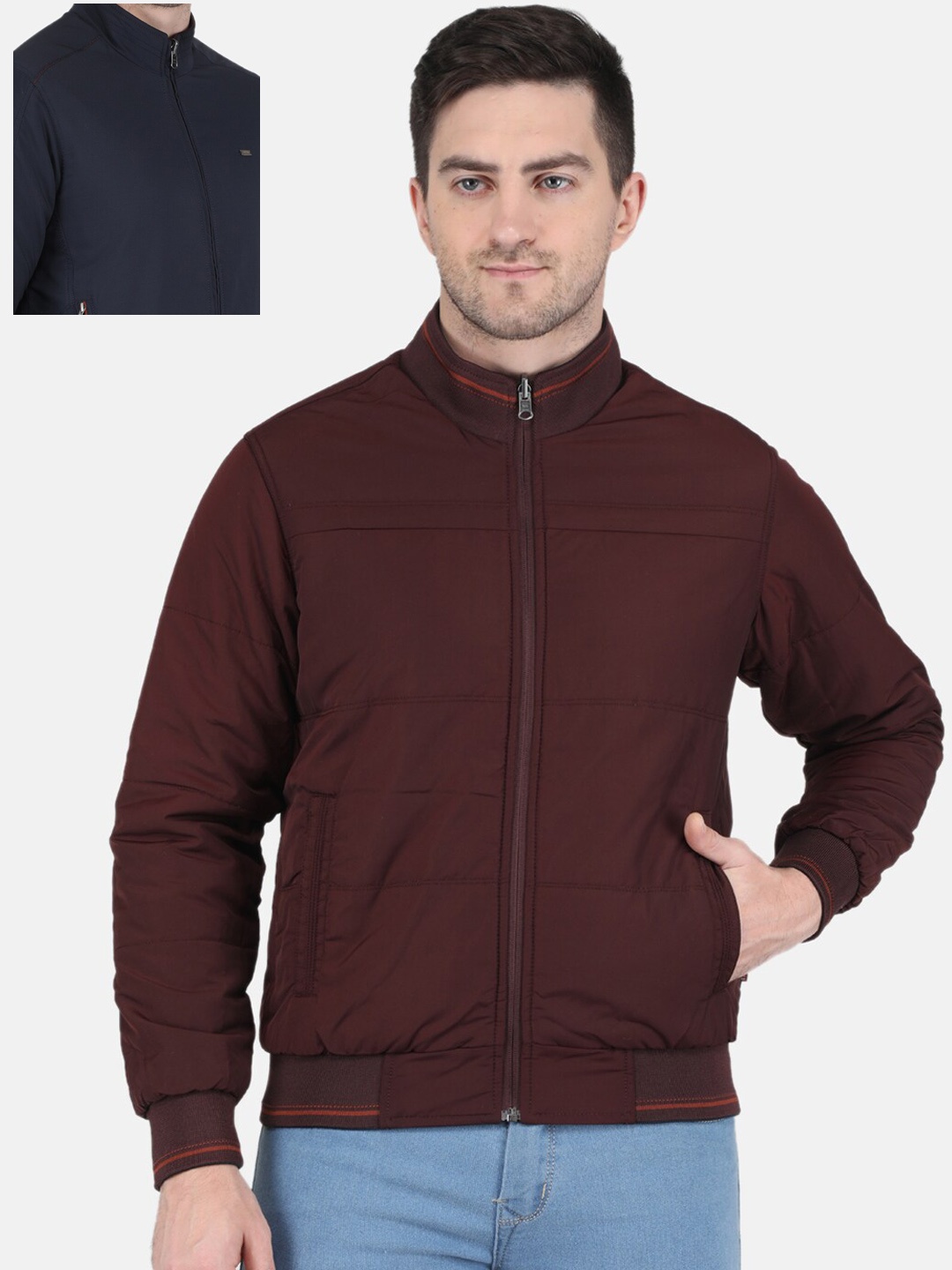 

Monte Carlo Men Reversible Bomber Jacket, Navy blue