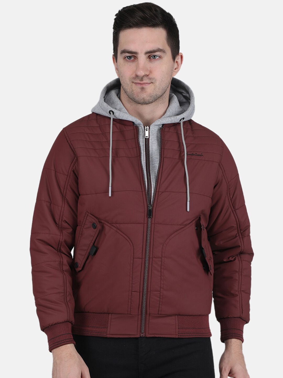 

Monte Carlo Men Bomber Jacket, Maroon