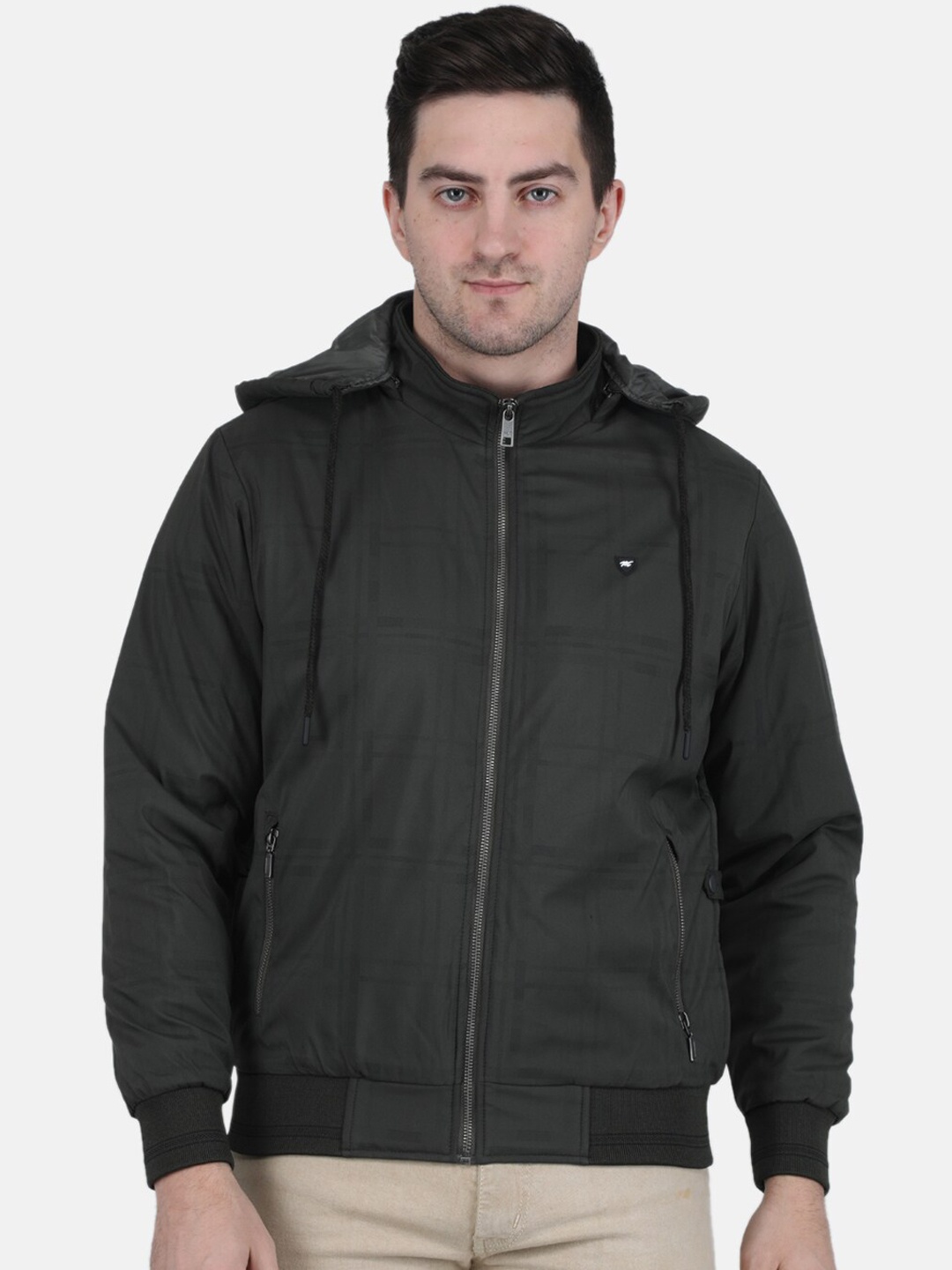 

Monte Carlo Men Bomber Hooded Jacket, Olive