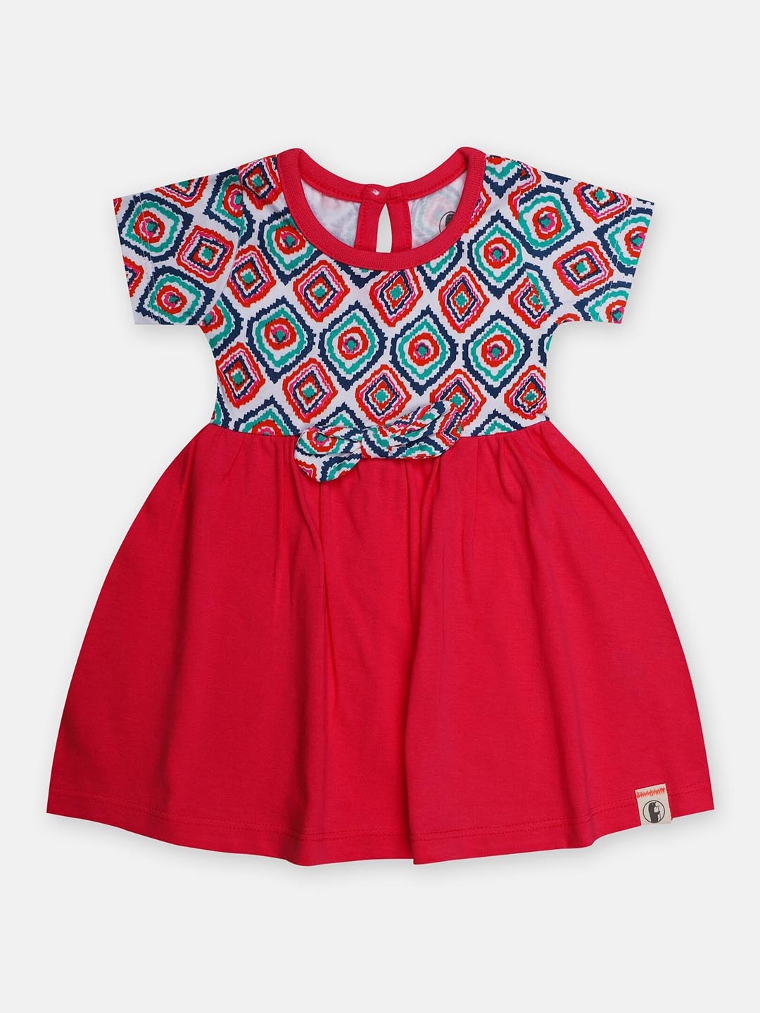 

Babysafe Girls Ethnic Motifs Cotton Dress, White