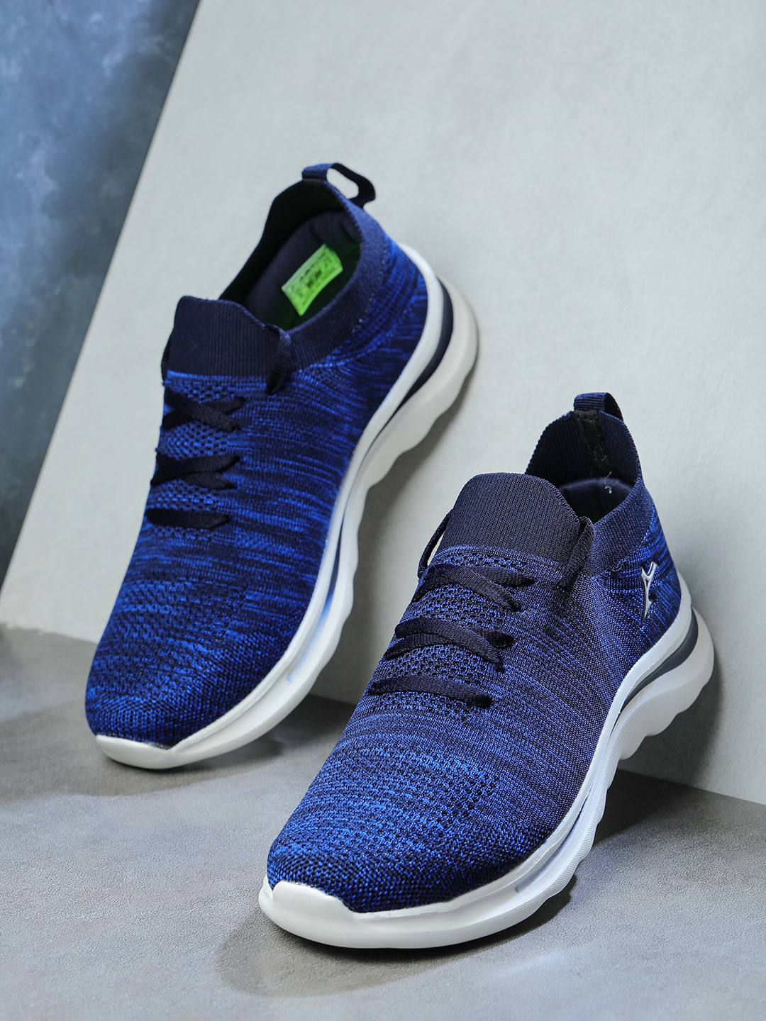 

ABROS Men Lace-Ups Mesh Running Sports Shoes, Navy blue