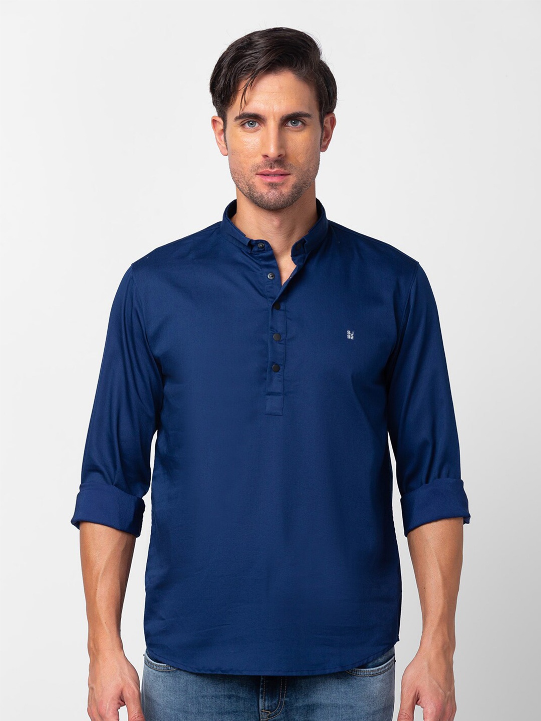 

SPYKAR Men Casual Cotton Shirt, Blue