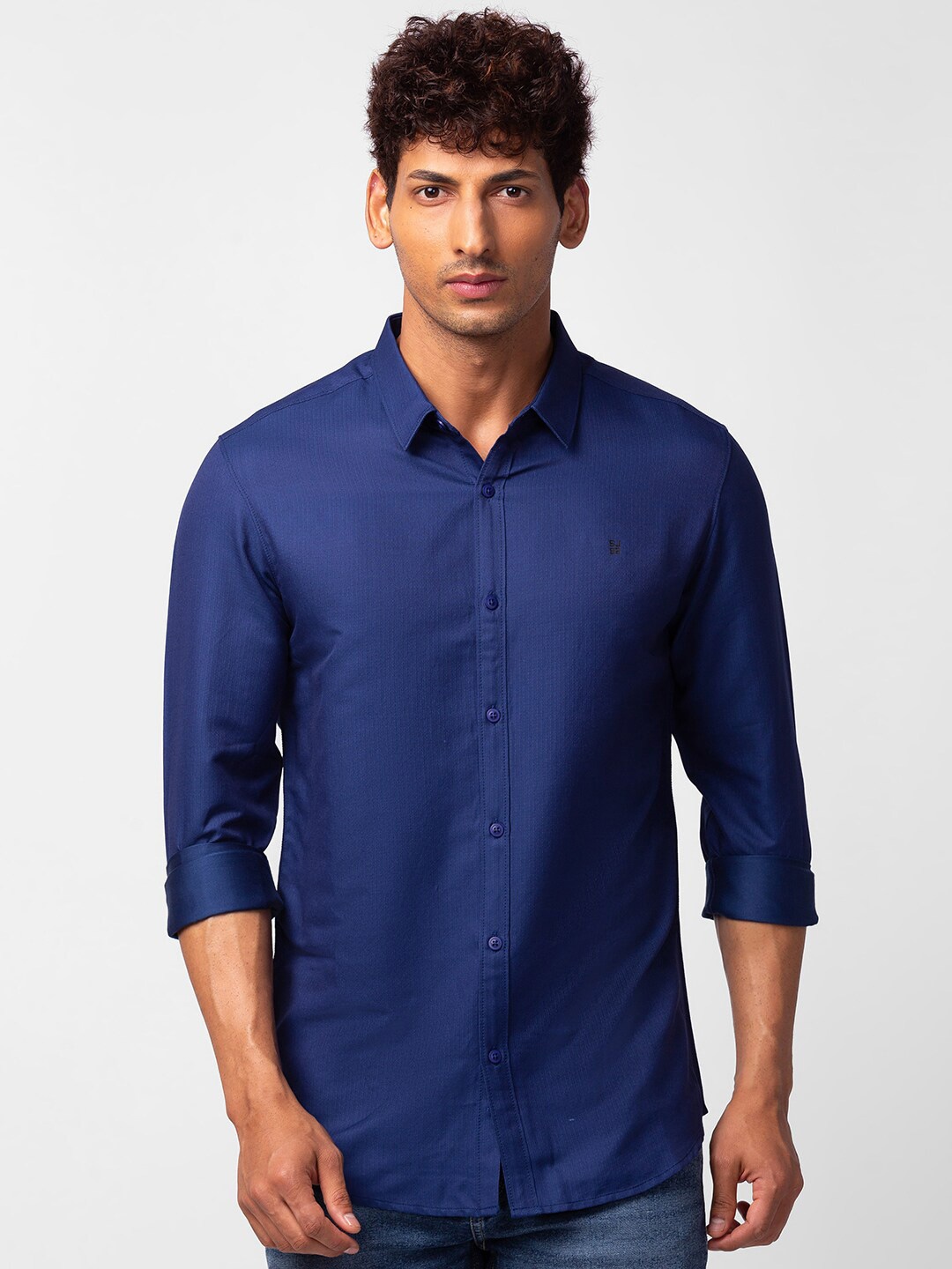 

SPYKAR Men Slim Fit Casual Shirt, Blue