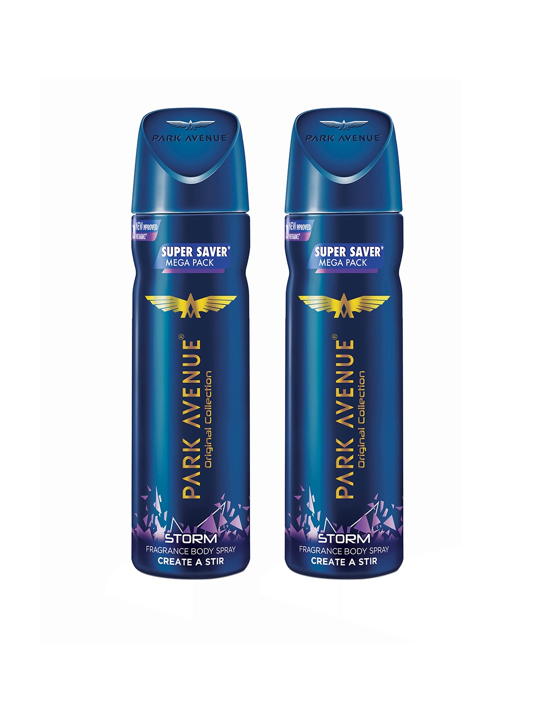 

Park Avenue Men Storm Deodorant Mega Pack 220 ml Each, Black