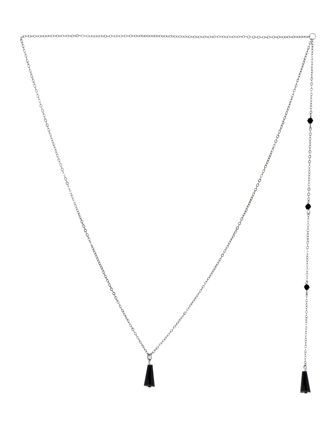 

Yellow Chimes Charmed Back Chain, Black