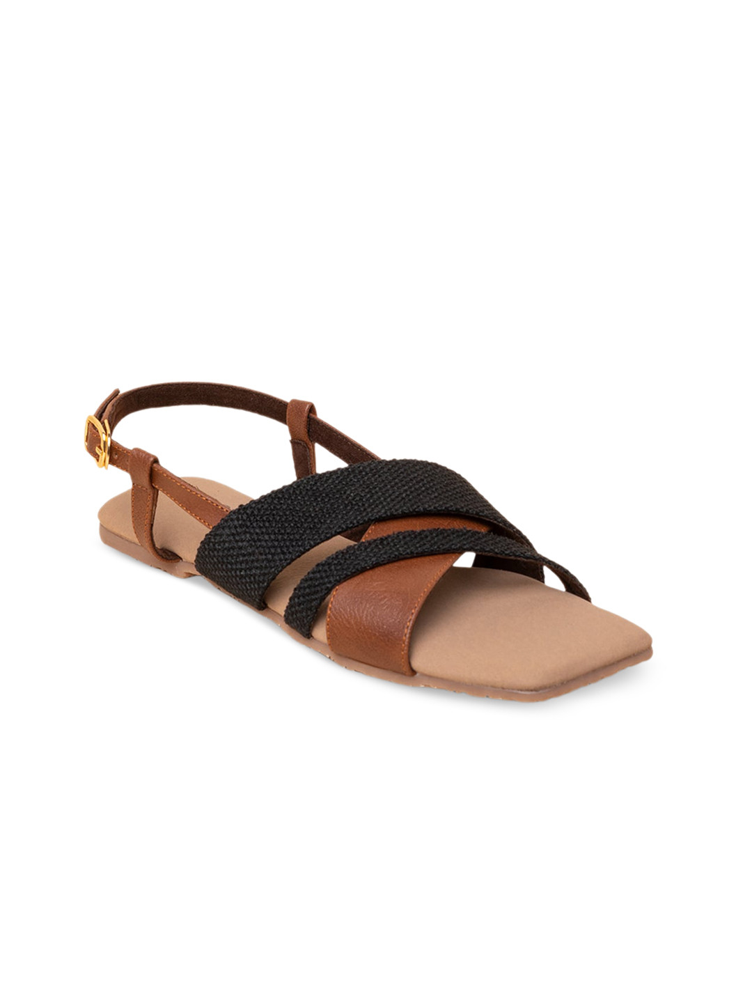 

ZOUK Women Colourblocked One Toe Flats, Black