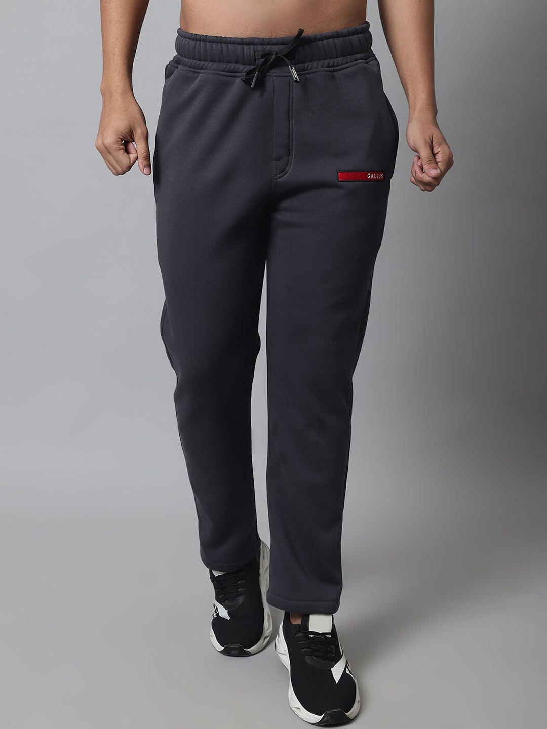 

Gallus Men Fleece Track Pants, Grey