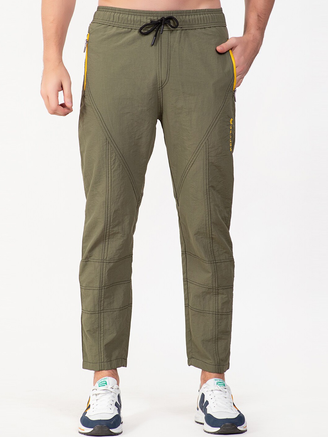 

Gallus Men Regular-Fit Track Pants, Olive