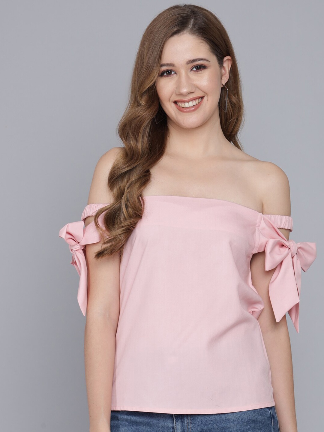 

FLAMBOYANT Off-Shoulder Top, Pink