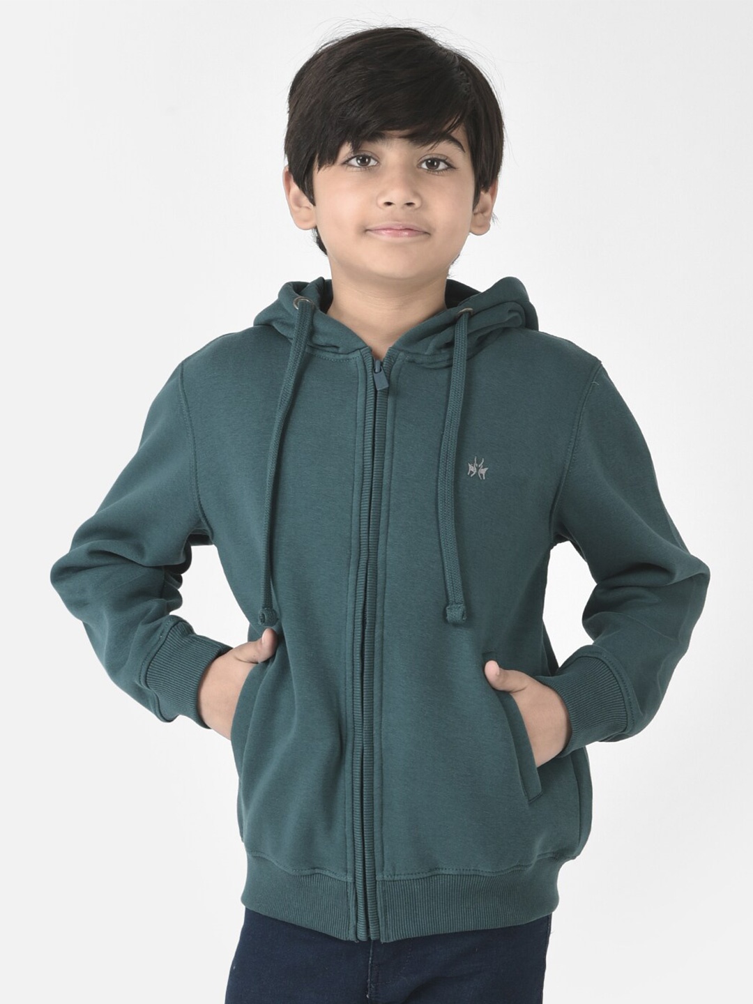 

Crimsoune Club Boys Hooded Sweatshirt, Green