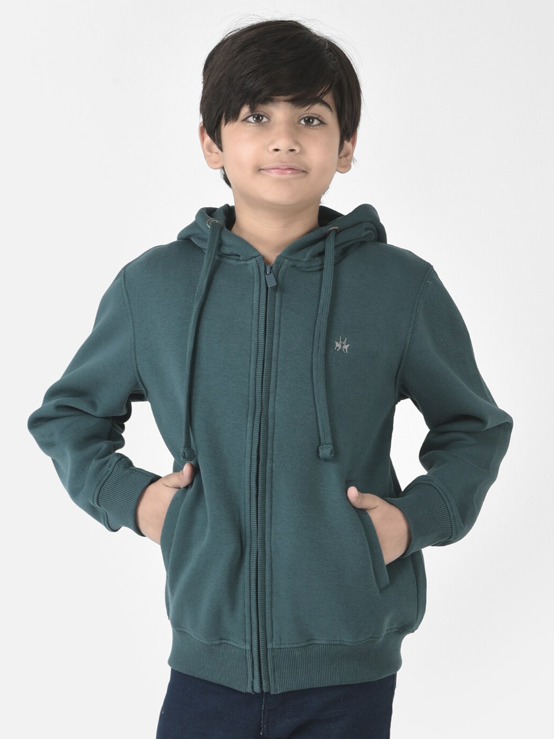 

Crimsoune Club Boys Hooded Sweatshirt, Green