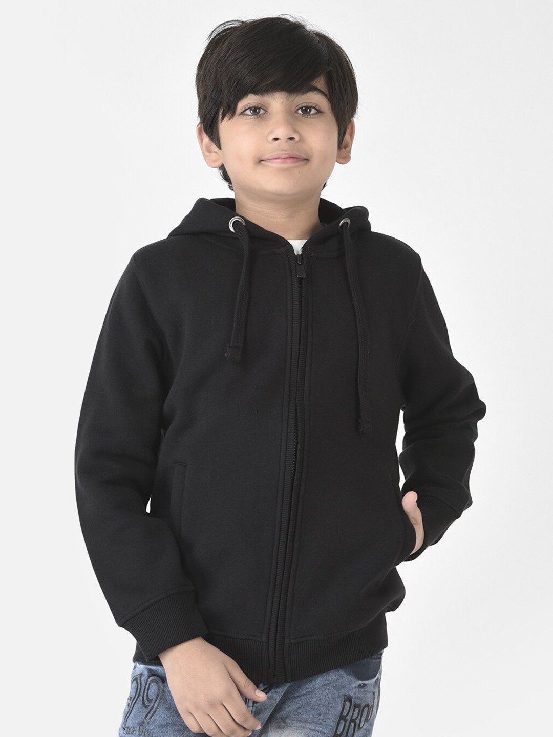 

Crimsoune Club Boys Hooded Cotton Sweatshirt, Black