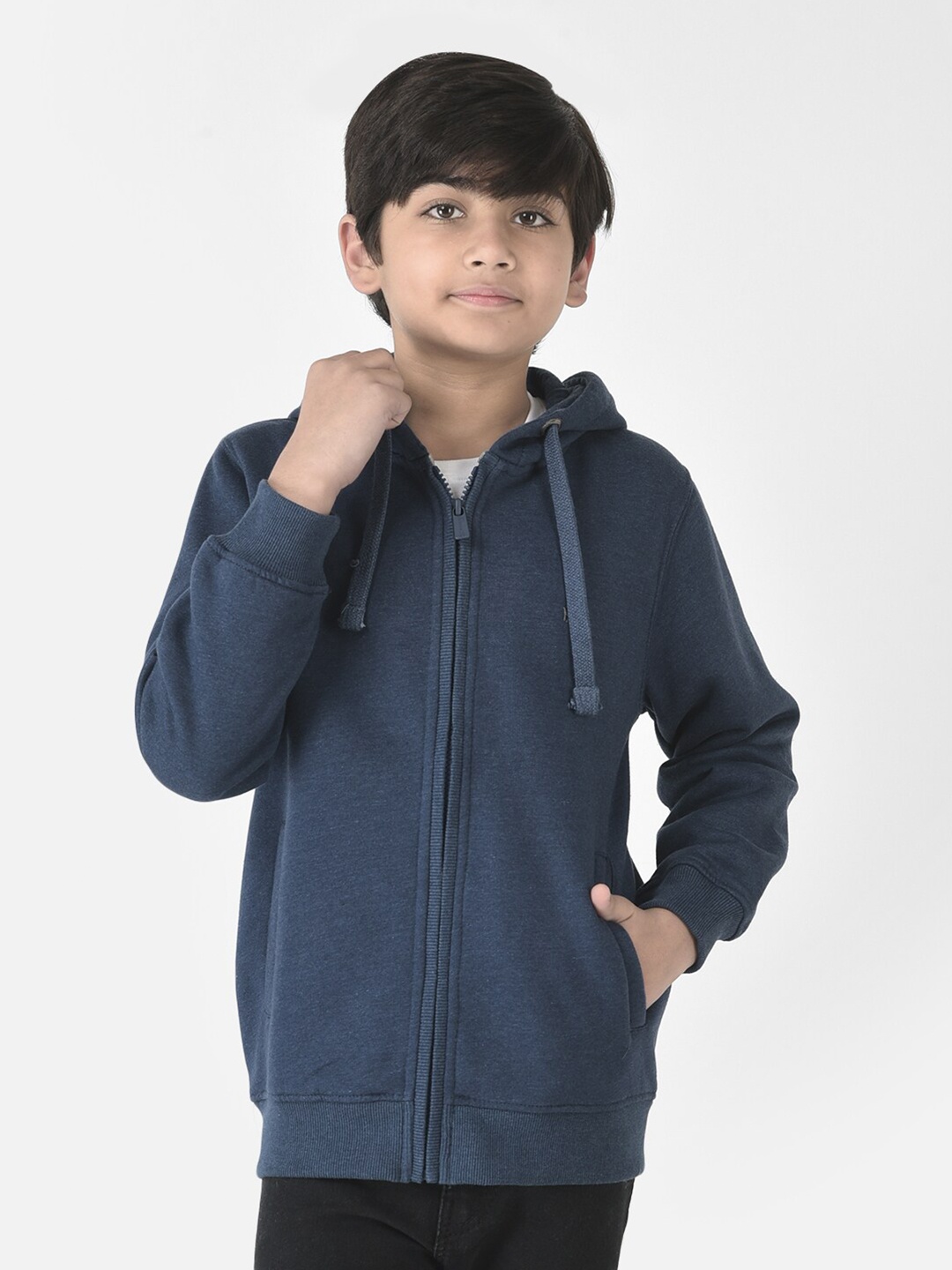 

Crimsoune Club Boys Hooded Sweatshirt, Blue