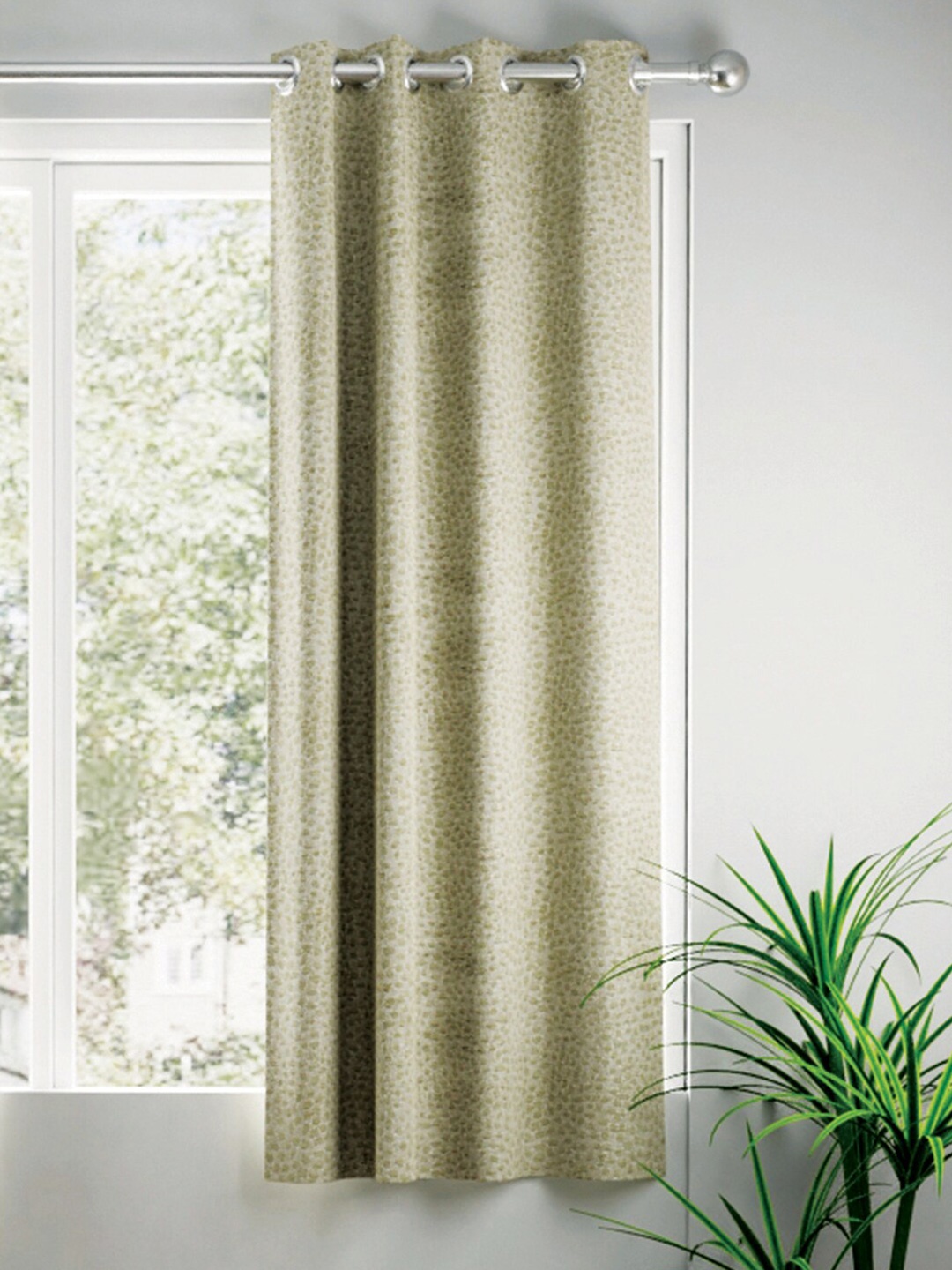 

BIANCA Tremezzo Olive Green Black Out Jacquard Window Curtain