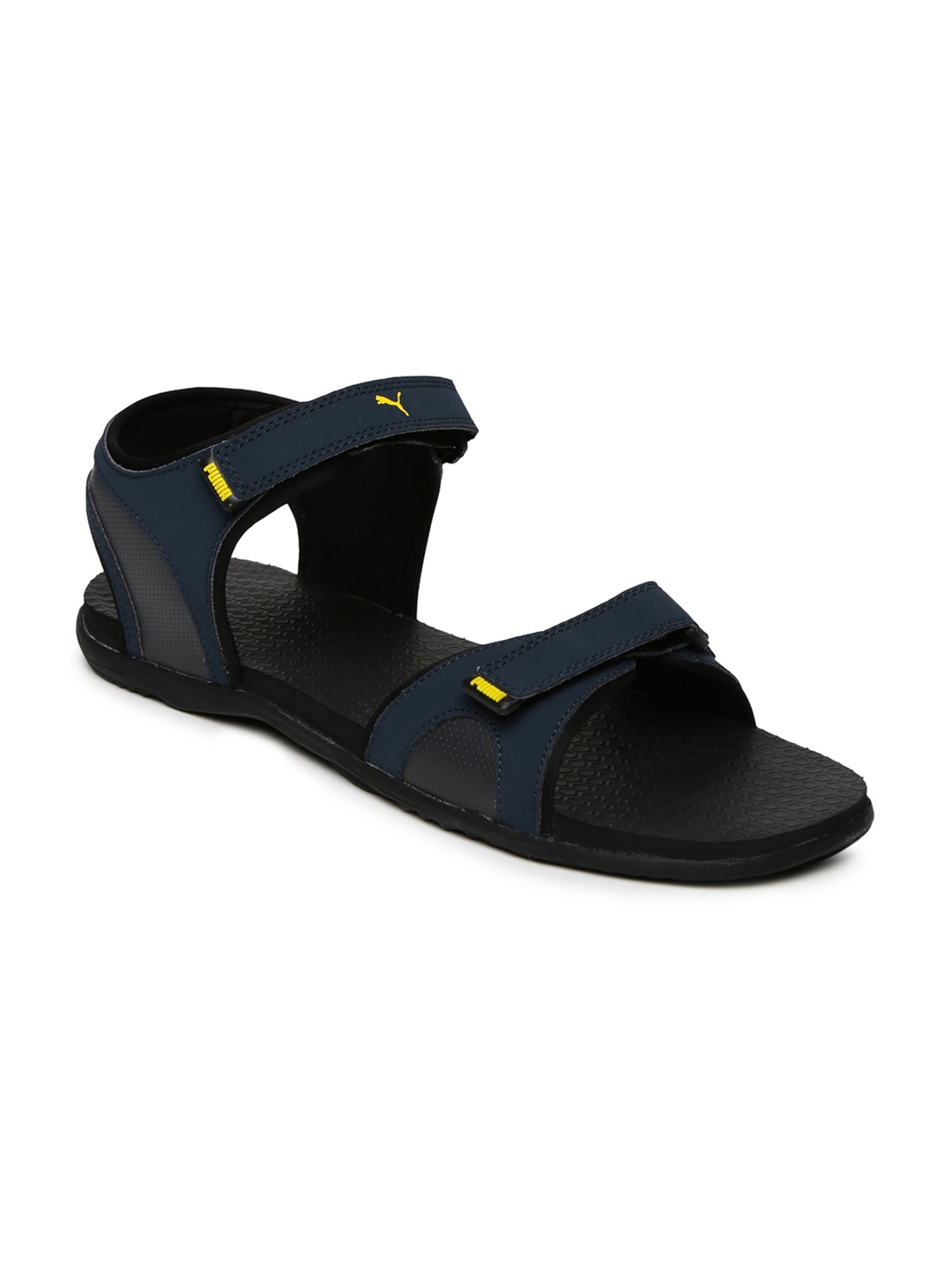 

Puma Men Navy Blue & Black Relay Perforated Sports Sandals