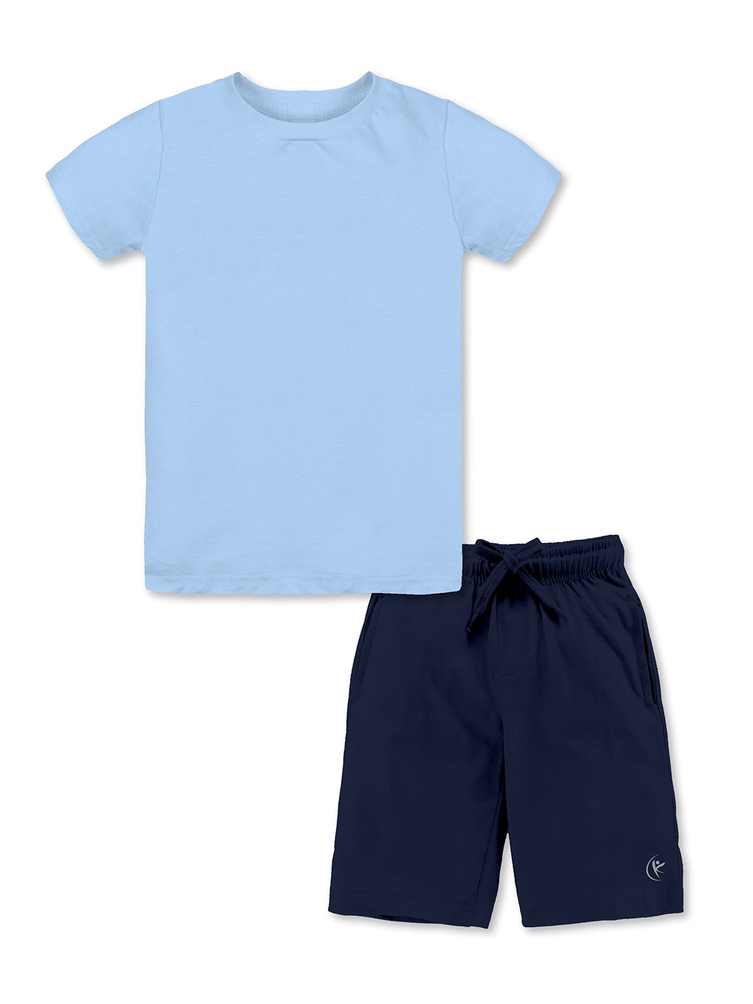 

KiddoPanti Boys Pure Cotton Top with Shorts, Blue