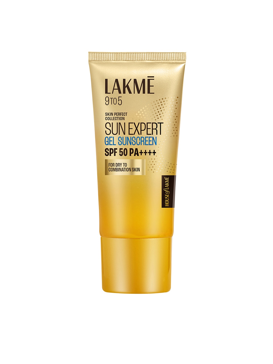 

Lakme Sunscreen Gel SPF 50 PA+++ with Niacinamide, Water-Light, No White Cast - 50g, Yellow