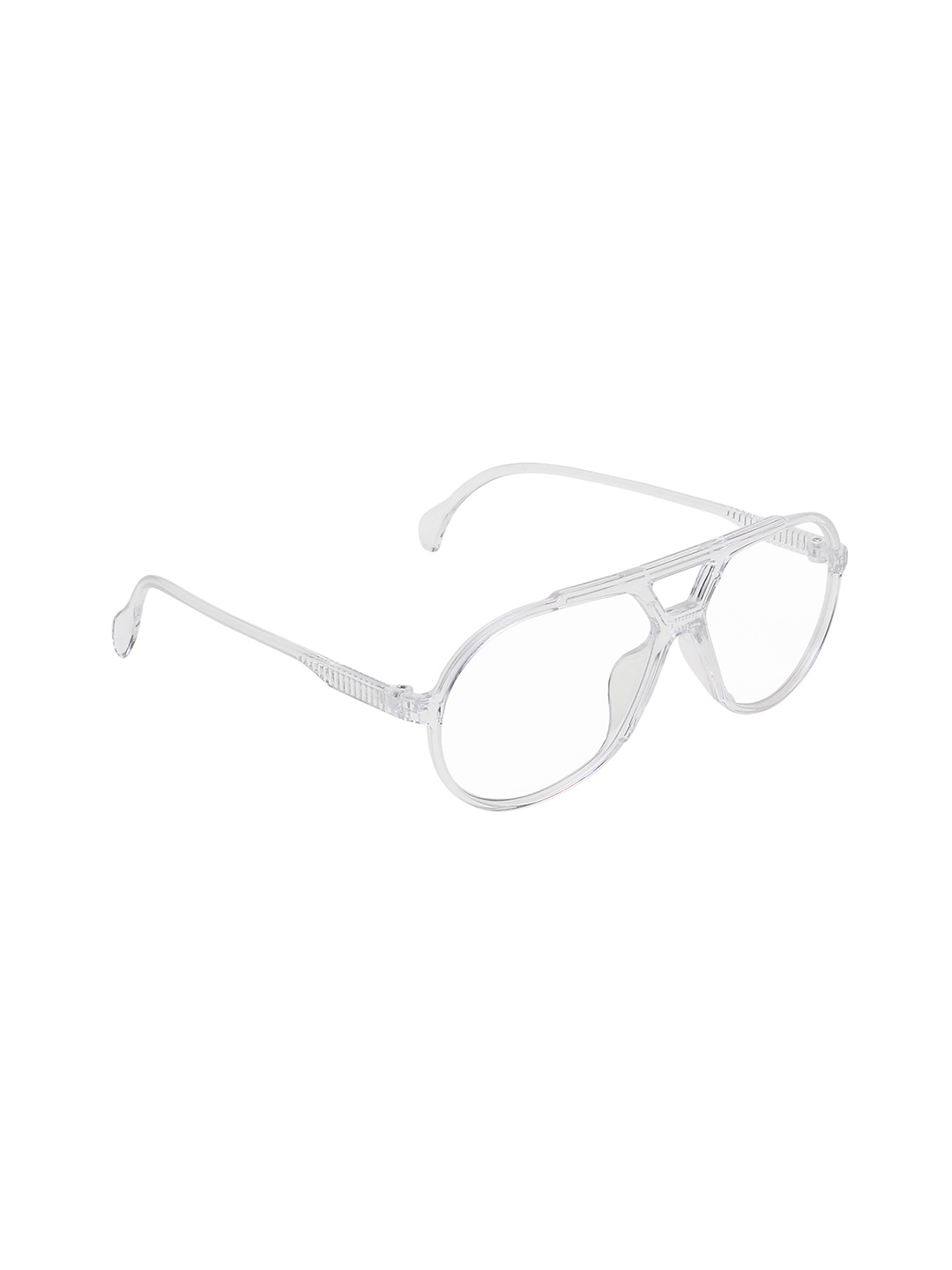 

CRIBA Unisex Aviator Sunglasses with UV Protected Lens, Transparent