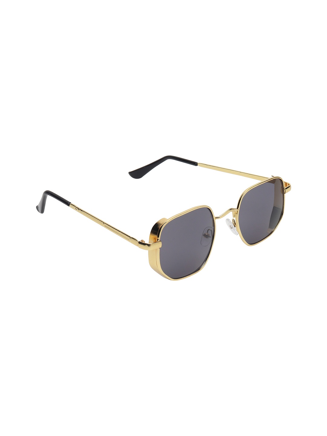 

CRIBA Unisex Square Sunglasses with UV Protected Lens, Black
