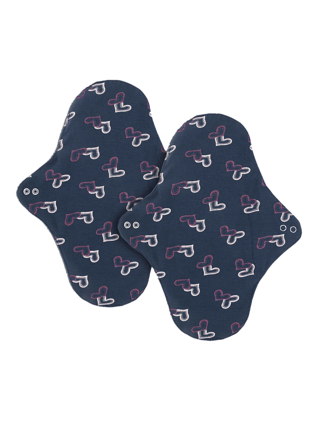

CareDone Set Of 2 4-Layered Ultra Thin Rash Free Reusable Sanitary Cloth Pads, Black