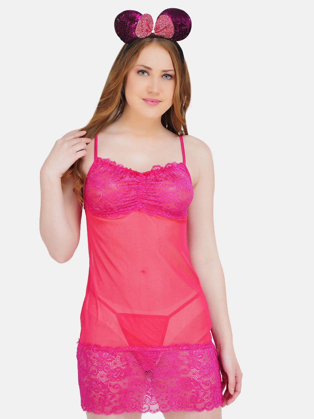 

Hill Islands Net Baby Doll, Pink