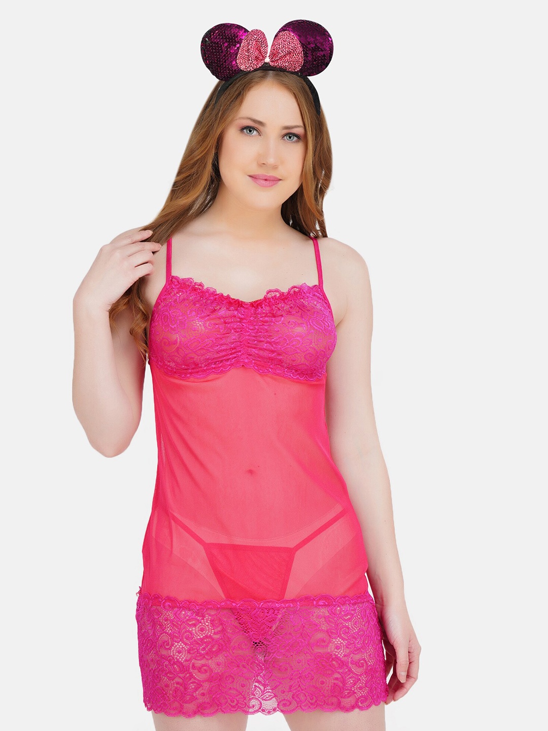 

Hill Islands Net Baby Doll, Pink