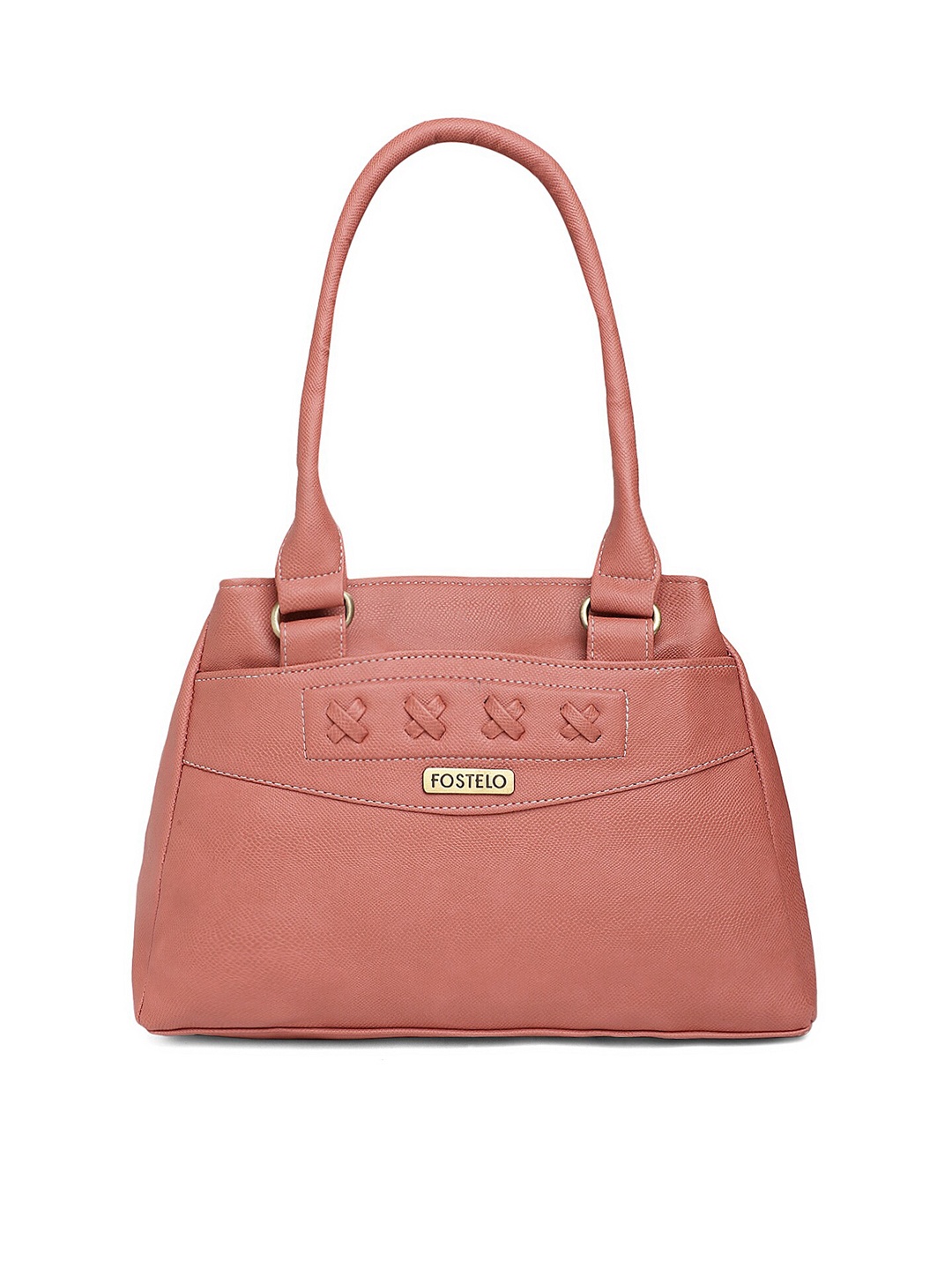 

Fostelo PU Structured Shoulder Bag, Coral