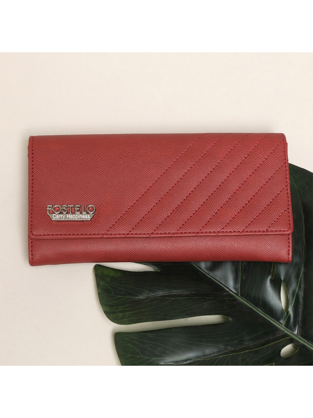 

Fostelo Envelope Clutch, Maroon