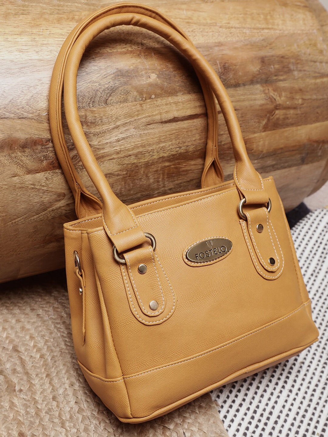 

Fostelo Structured Handheld Bag, Brown