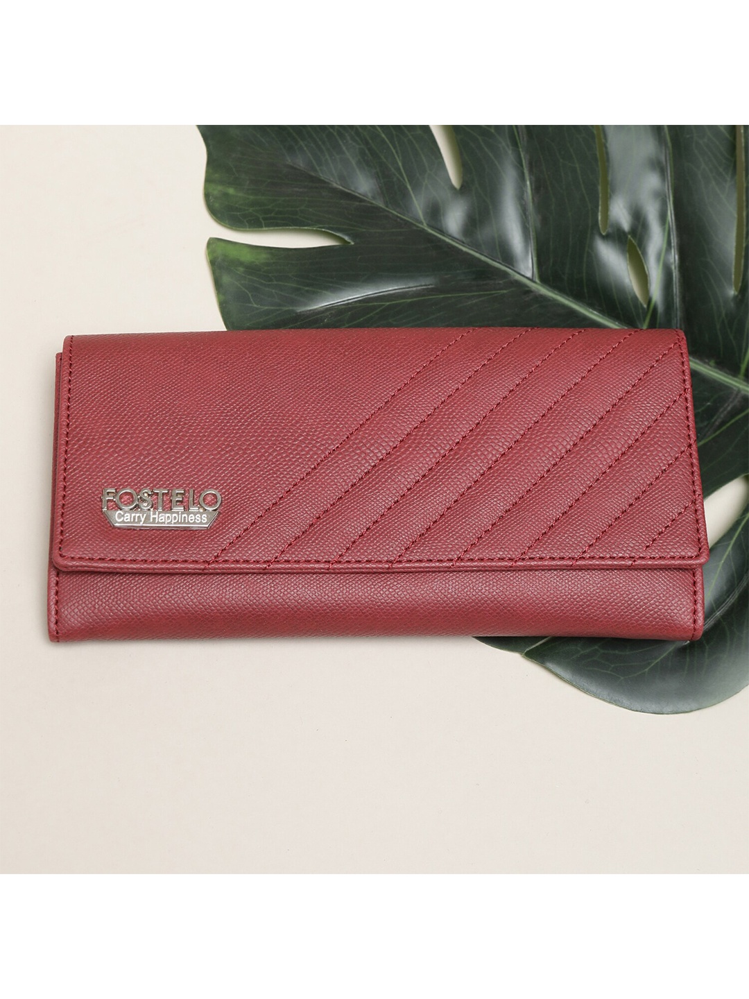 

Fostelo Envelope Clutch, Maroon