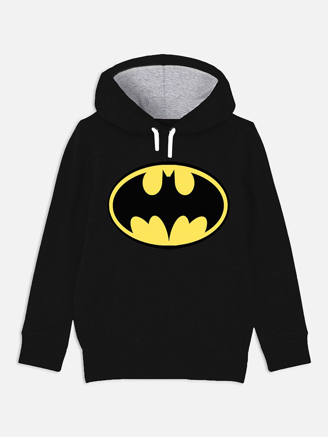 

YK Justice League Boys Batman Printed Hooded Cotton Sweatshirt, Black
