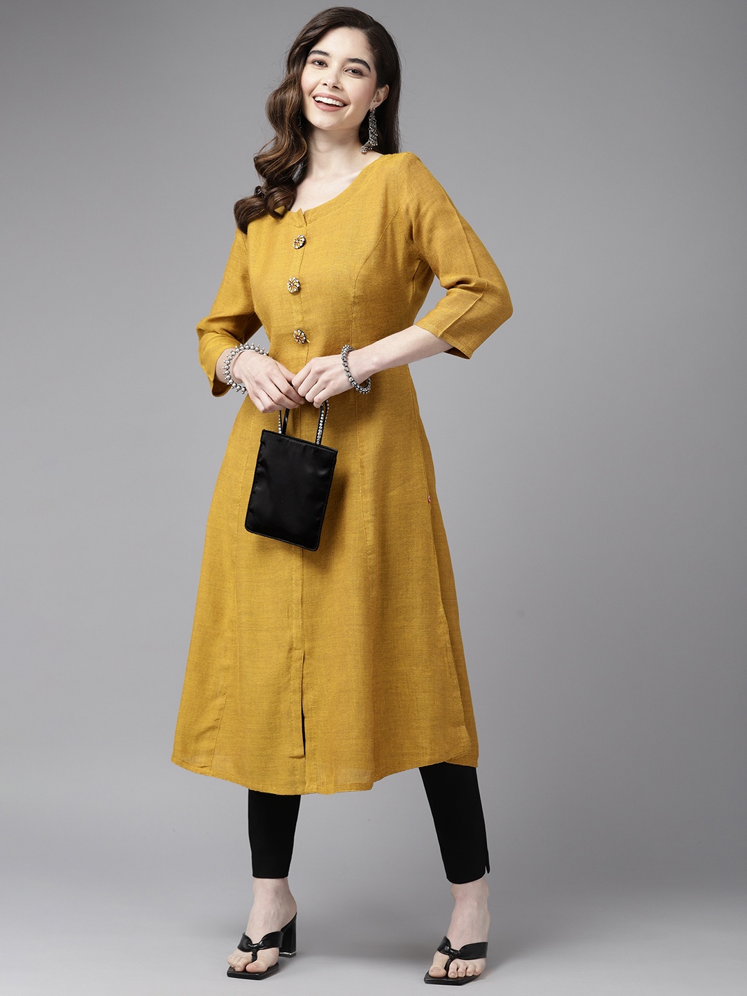 

Aarika Women Mustard Yellow Kurta