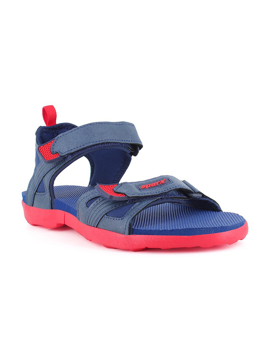 

Sparx Men Velcro Textured Sports Sandals, Navy blue