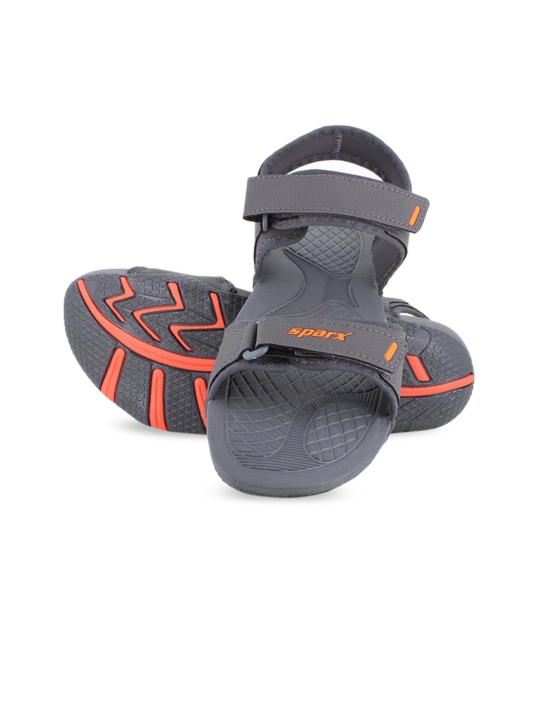 

Sparx Men Velcro Floater Sandals, Grey