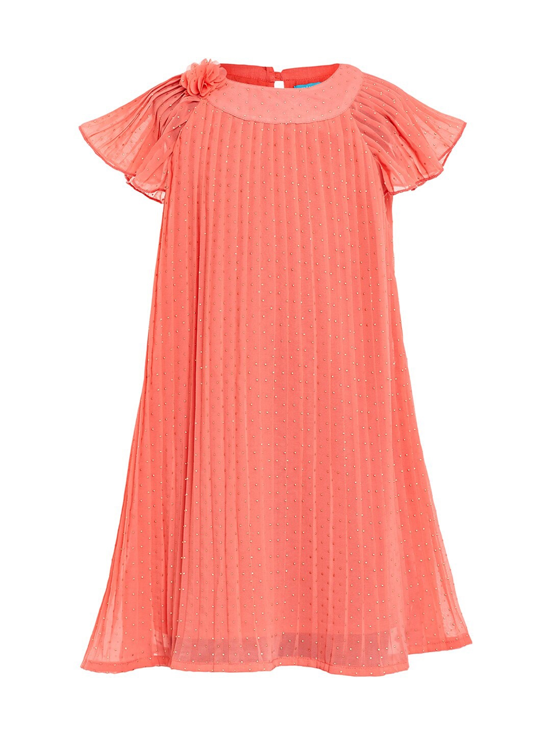 

Miyo Cotton A-Line Dress, Peach