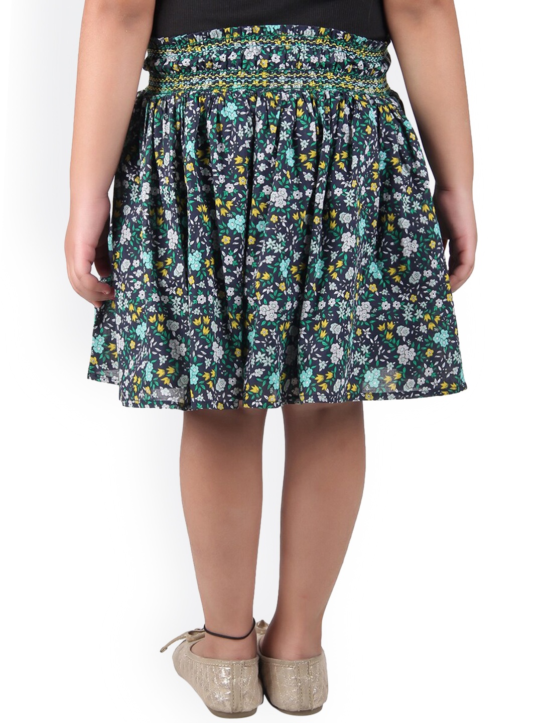 

Miyo Girls Printed A-Line Knee-Length Skirt, Navy blue