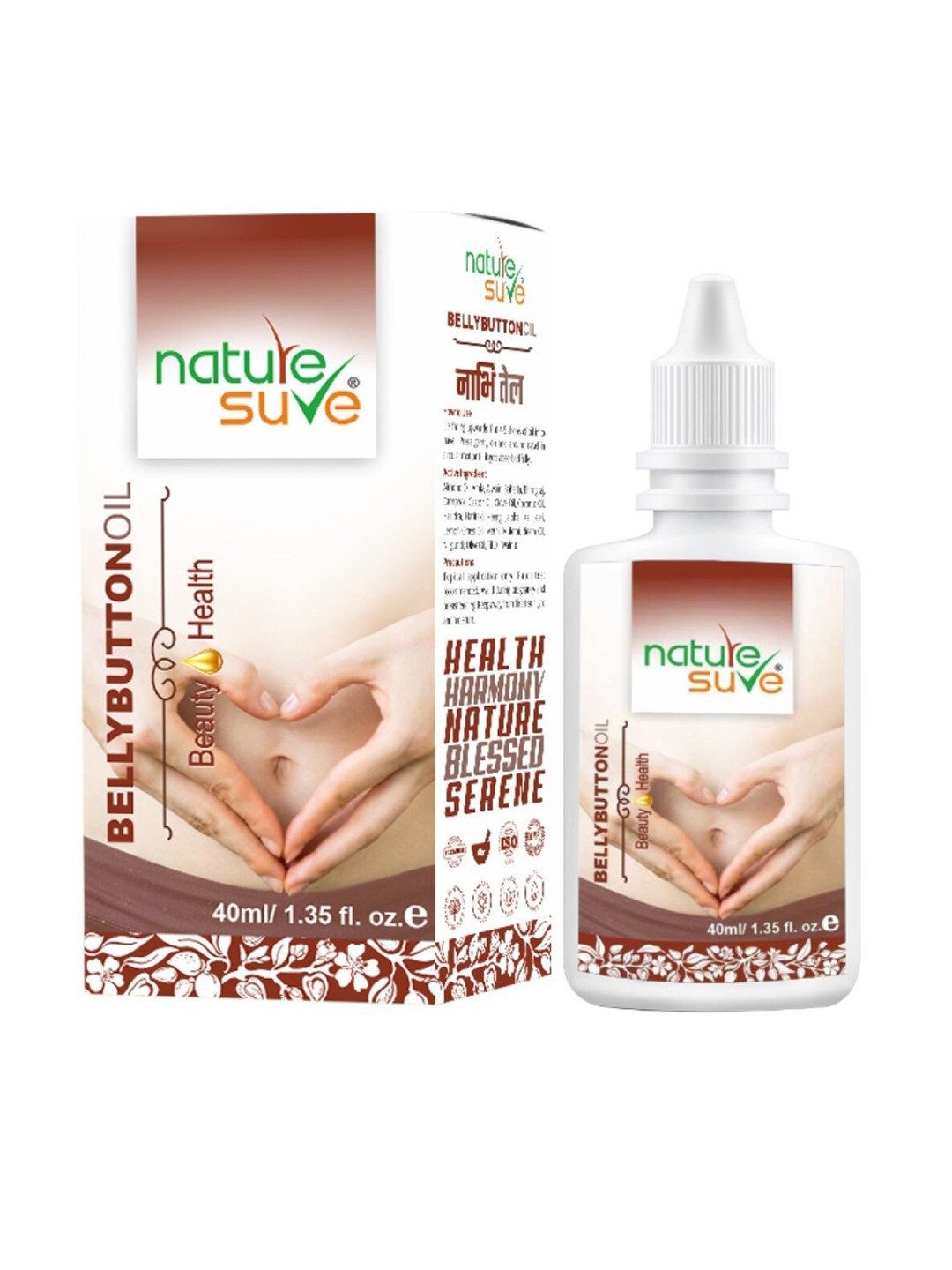

Nature Sure Belly Button Oil for Health & Beauty - 40 ml, White