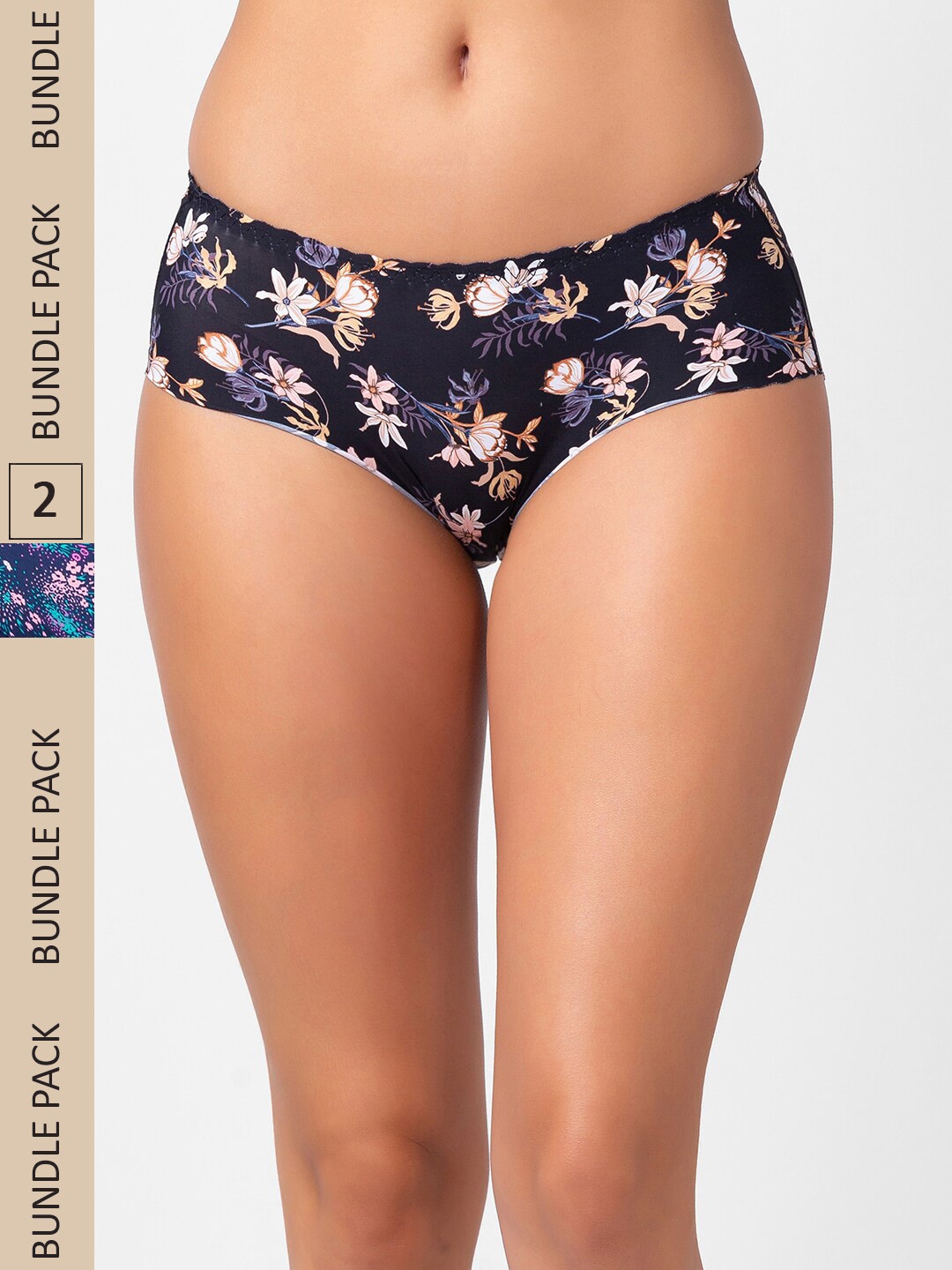 

FashionRack Women Pack Of 2 Assorted Hipster Briefs